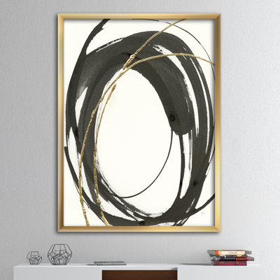 « gold glamour circle i », reproduction d’image sur toile