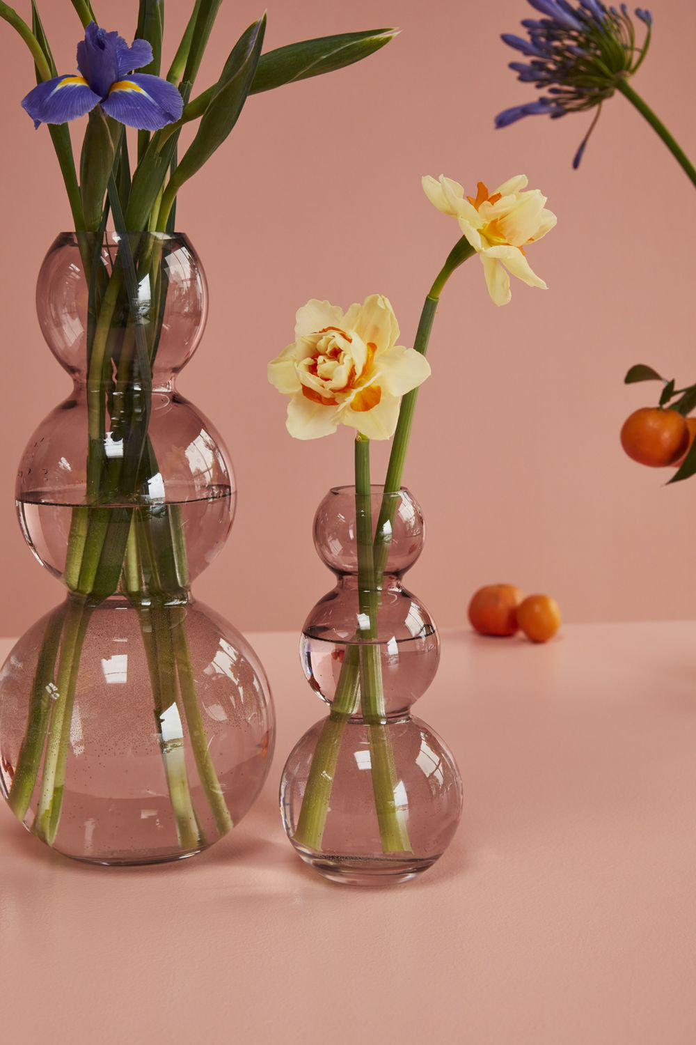 Ashburg Glass Table Vase, 7.75" H x 3.5" W x 3.5" D, Purple
