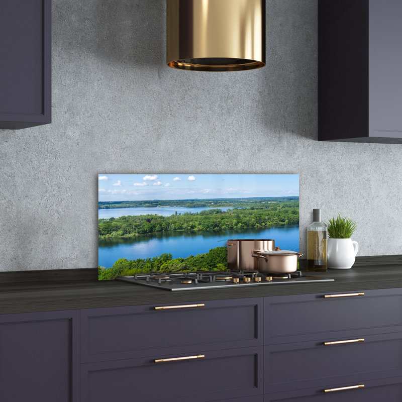 50cm W x 100cm L Glass Peel and Stick Panel