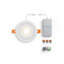 Pivot 2.38 in. Selectable Air-Tight IC Rated LED Canless Standard Recessed Lighting Kit-134433493