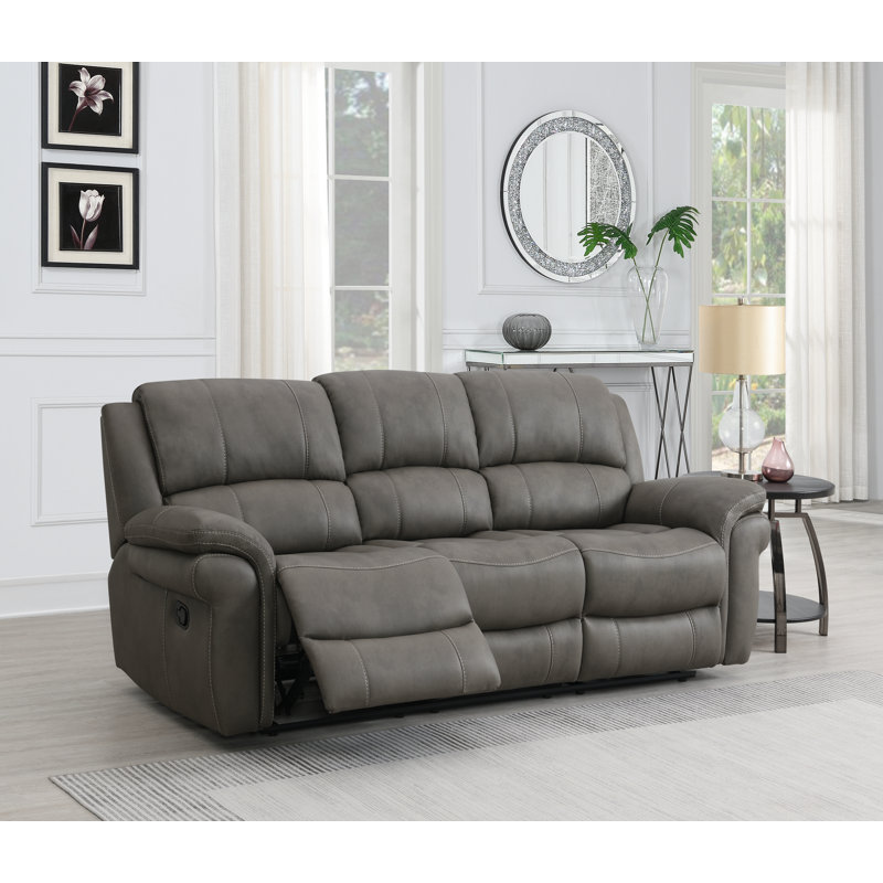 Bettymae 3 Seater Reclining Sofa, Grey