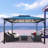 Durham Aluminum Patio Gazebo with Mosquito Netting-86881852