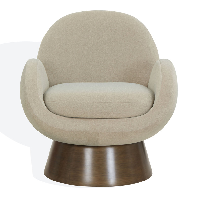 Chaise d'appoint Paolini, Brun clair
