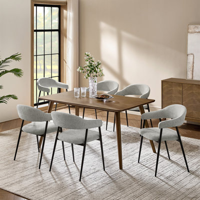 Remedios Modern Dinning Chair With Metal Legs