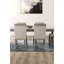 Chaise de salle à manger 2 pièces de style transitionnel rembourrée