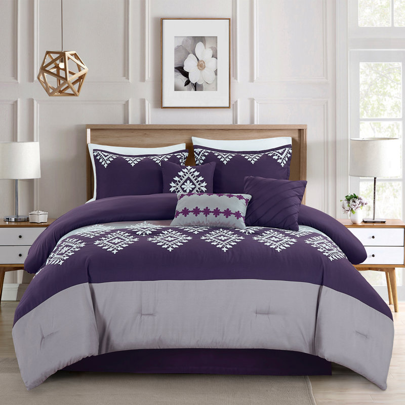 JABA-20210618 Polyester Floral Comforter, Queen Comforter 