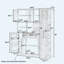 Armoire de cuisine autoportante 52,8 po-1218550617