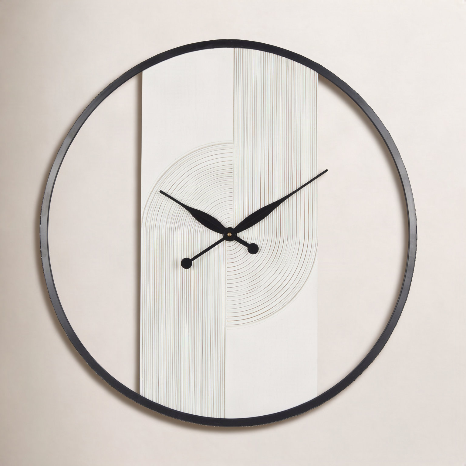 30" Geometric Glass Wall Clock
