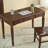 American-style minimalist solid wood writing desk for home office