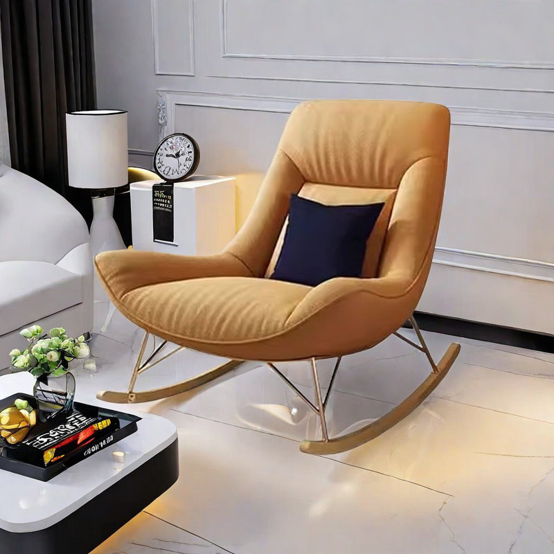 Chaise berçante Home, Jaune
