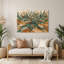 «Southwestern Plants Desert Fern 159», art mural en métal vert
