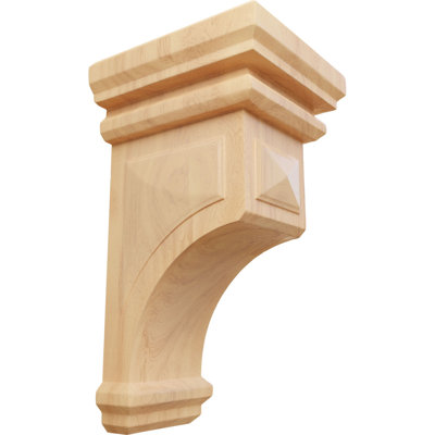 Support en bois / corbeau H 14 po x l 7 po x P 7,75 po