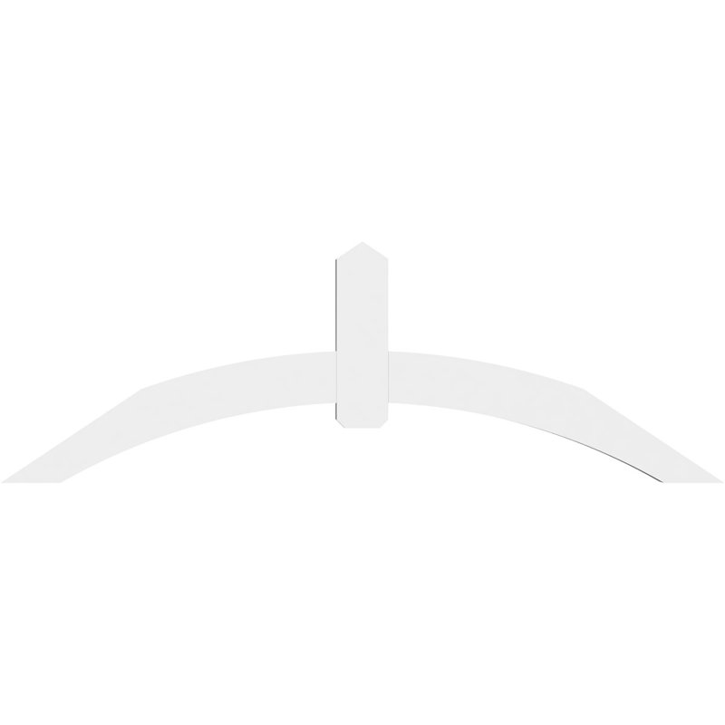 Support pour pignon en PVC Archdale, H 28 po x l 84 po (pas: 8/12), P 4 po x F 6 po