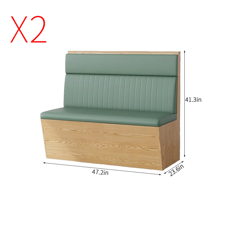 Banc rembourré en similicuir Modern Modern
