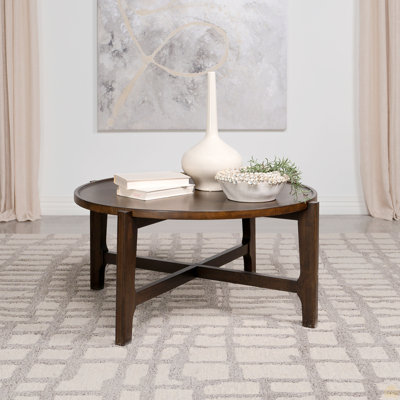 Round Solid Wood Coffee Table