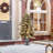 4' Lighted  Artificial Flocked Pine Christmas Tree Potted (Set of 2)