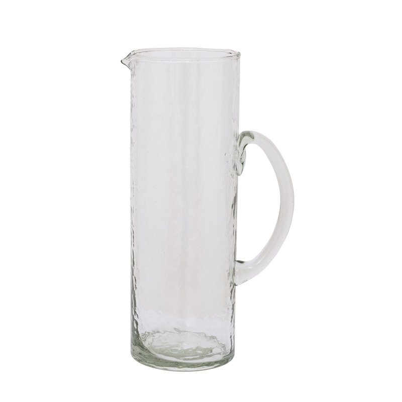 Cruche martelée transparente