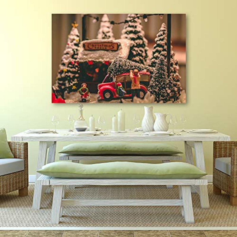 Christmas Holiday Celebration Tree X07 - Photographie sur toile tendue, H 24 po x l 32 po