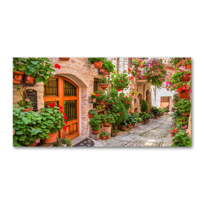 A Charming Street - Wrapped Canvas Print