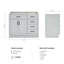 Base de meuble-lavabo simple en bois massif 42 po Osoria-85027778