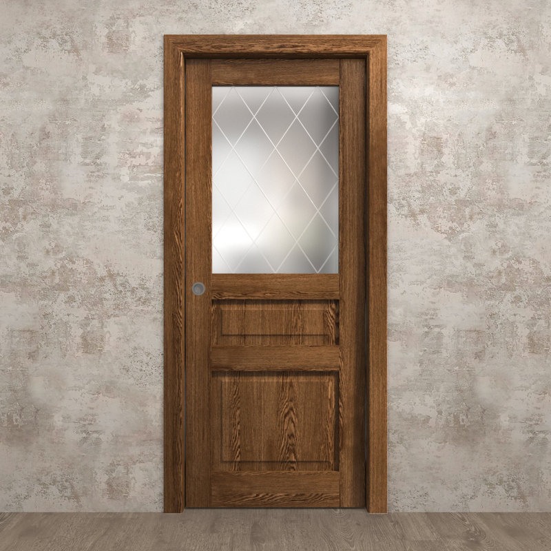 Porte coulissante à poche | Ego 5011 | Ensemble de quincaillerie de rail | Portes intérieures modernes en bois massif pour chambre à coucher