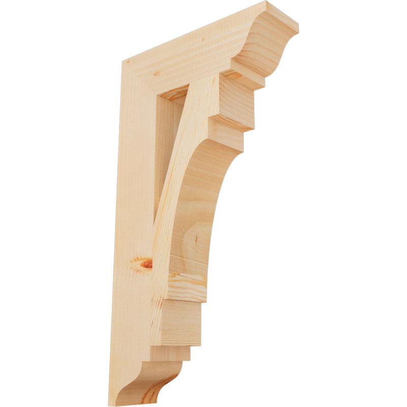 Support Merced, Cèdre rouge de l'Ouest (lisse), 26"H x 3.5"W x 14"D