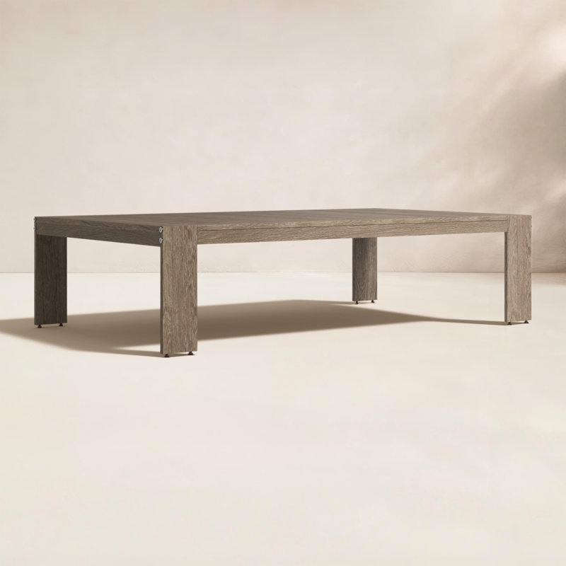 Harbor Rectangular Acacia Outdoor Coffee Table , 51'' in. W 30'' in. D, Gray