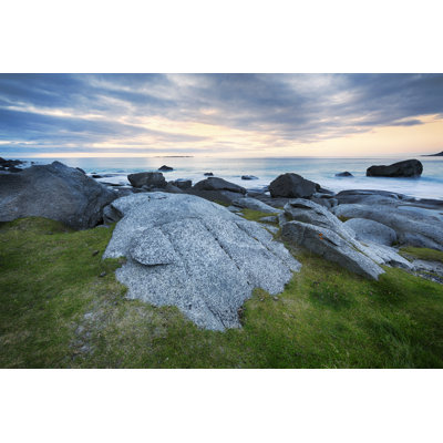 Uttakleiv Beach by Tunart - Wrapped Canvas Print