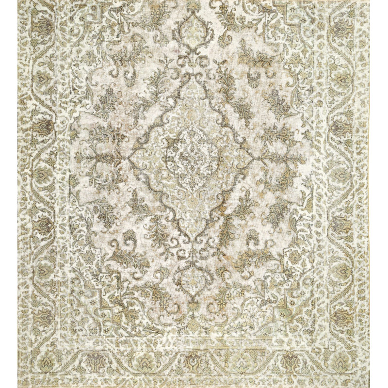 Tapis gris en laine touffeté à la main Manderup