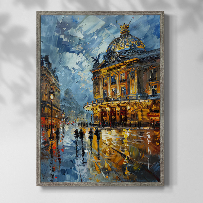LANDSCAPES Series CCCXLIV Framed Print - Solid Wood, 21" H x 17" W