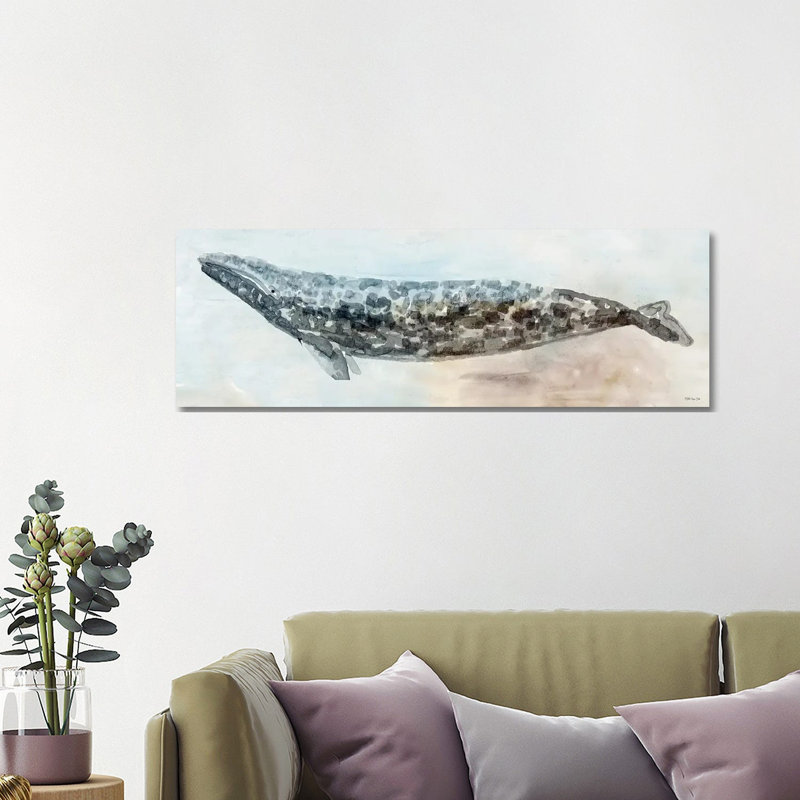 Whale Color I by Stellar Design Studio - Wrapped Canvas Panoramic Gallery-Wrapped Canvas Giclée, 40.64 cm H x 121.92 cm W