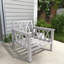 Canapé de patio en aluminium pour 1 personne avec coussins épais