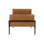 Fauteuil d'appoint Fiam, similicuir, pieds noirs modernes-112254155