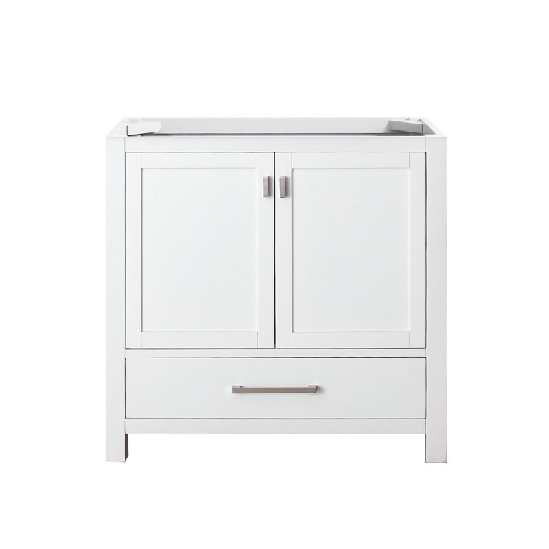 Modero 36'' W Single Bathroom Vanity Base, White