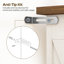 Grande table de bout avec support pour tourne-disque et support audio