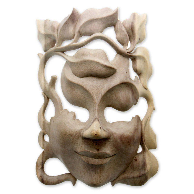 Masque de bois floral Daryl
