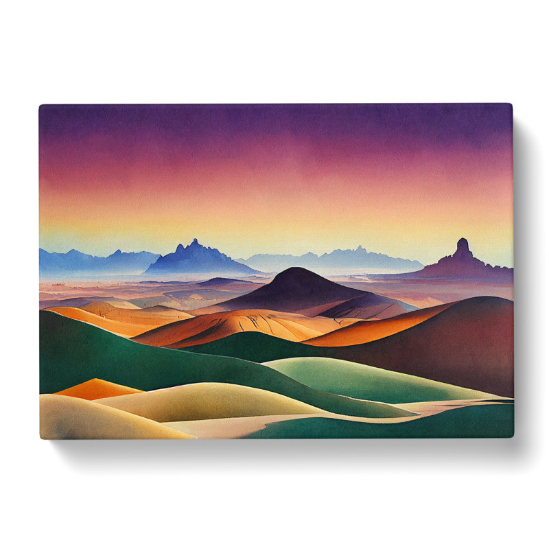 Modern Mountain Landscape Vol.2 - Wrapped Canvas, 35cm H x 50cm W x 3cm D