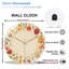 Horloge murale de fruits, horloge murale 12 po