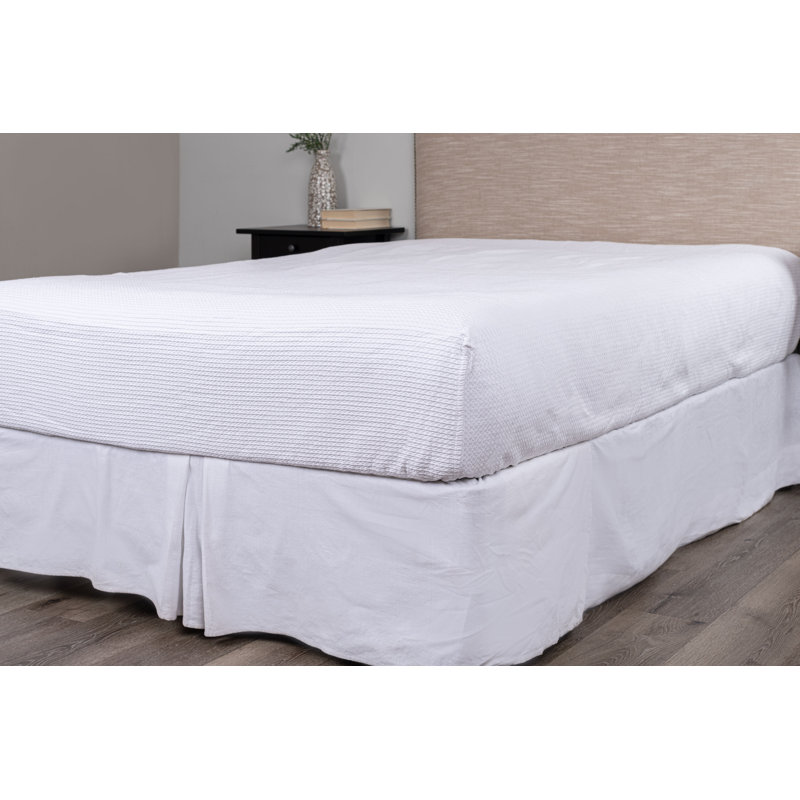 Housse pour sommier tapissier Nevill Wrap Around - Grand, blanc, Grand, Blanc