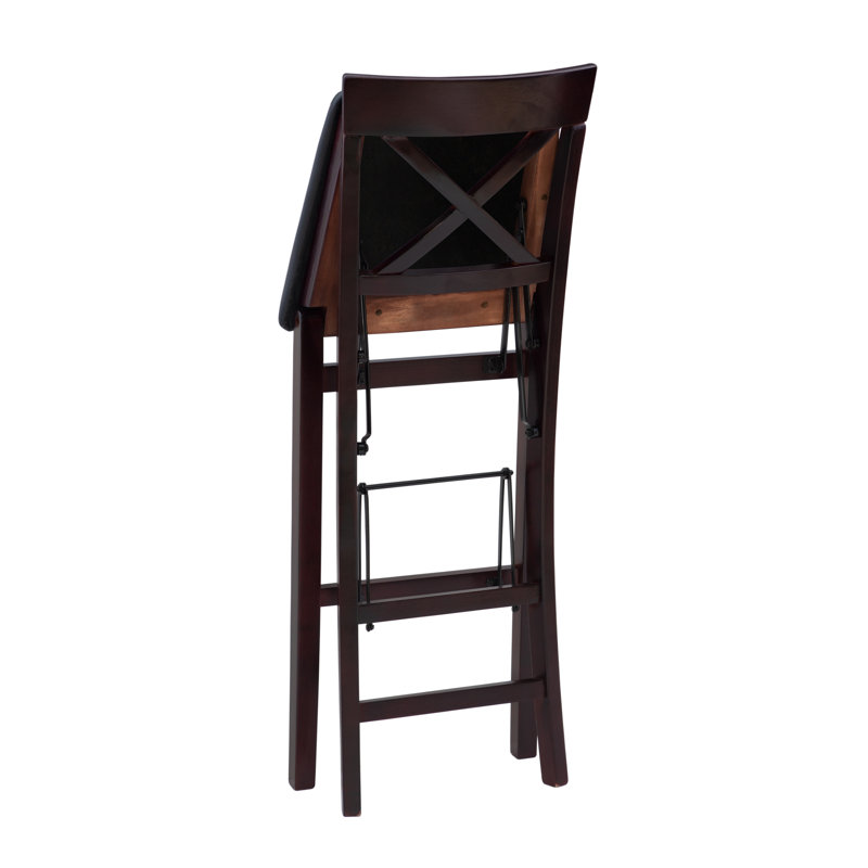 Clarke Folding Padded Seat Bar & Counter Stool, Bar Stool (30" Seat Height)