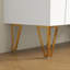 HOMCOM Narrow Shoe Cabinet with High Gloss for 15-20 Pairs of Shoes-1170683563
