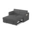 Causeuse-lit escamotable 54,5 po - Dossier réglable-344086206