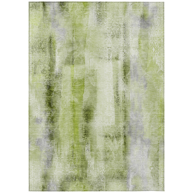 Tapis intérieur antidérapant 9 pi x 12 pi sauge