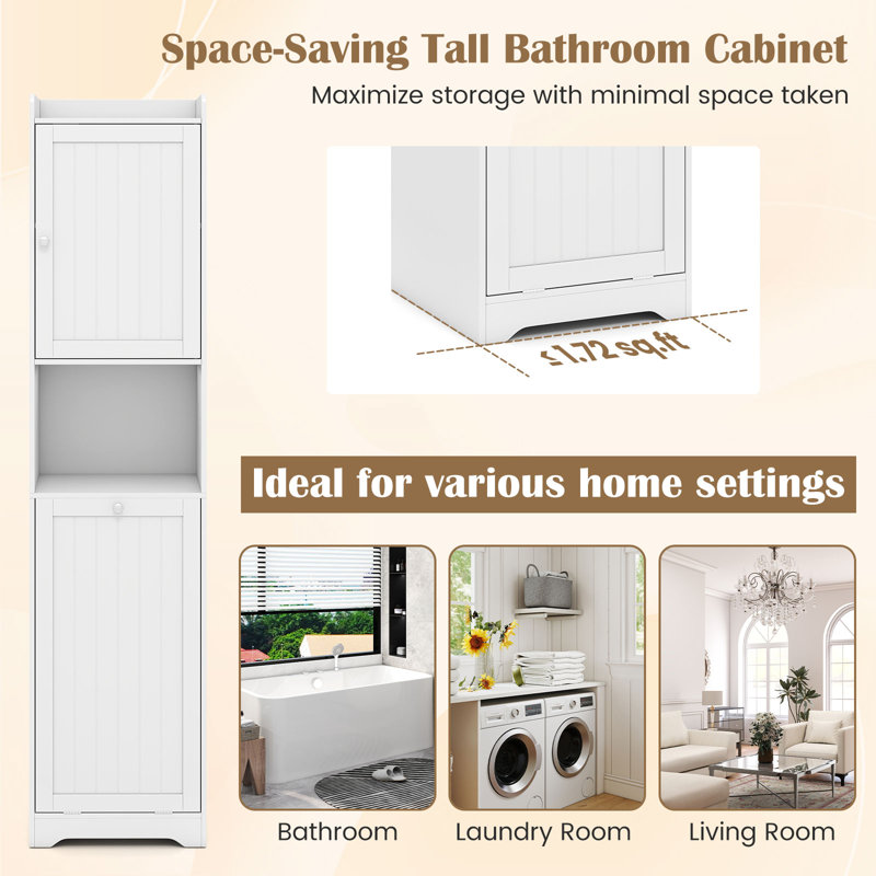 Freestanding Linen Cabinet