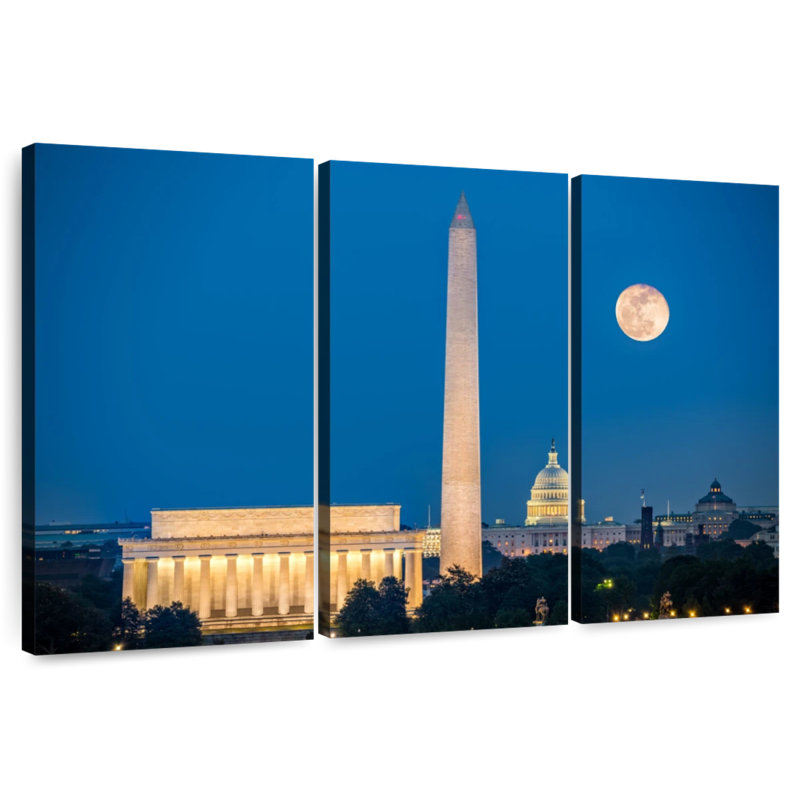 Lilie Washington Monuments, 48" H x 74" W