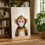 Chimpanzee Gaze Modern - Wrapped Canvas-835503572-835503579