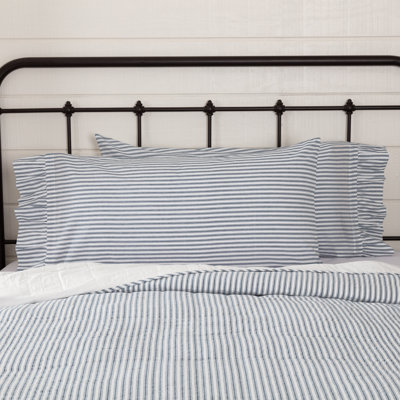 Dandelion Faust Ticking Striped 100% Cotton Pillowcase