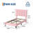 Twin Size Pink Suede Upholstered Platform Bed Frame with Adjustable Tufted Headboard, Sturdy Wooden Slats, Noise-Free, No Box Spring Needed, Easy Assembly - Pink-817405773-817405782