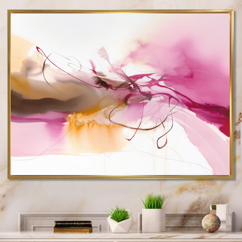 «Connaissances des rêves», peinture Harmony I - reproduction sur toile, H 16 po x l 32 po, Black Picture Framed