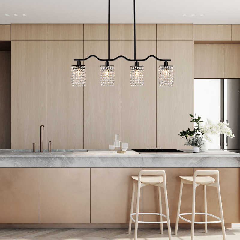 Luminaire suspendu 4 lumières Sufyaan